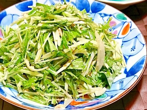 水菜のツナマヨサラダ